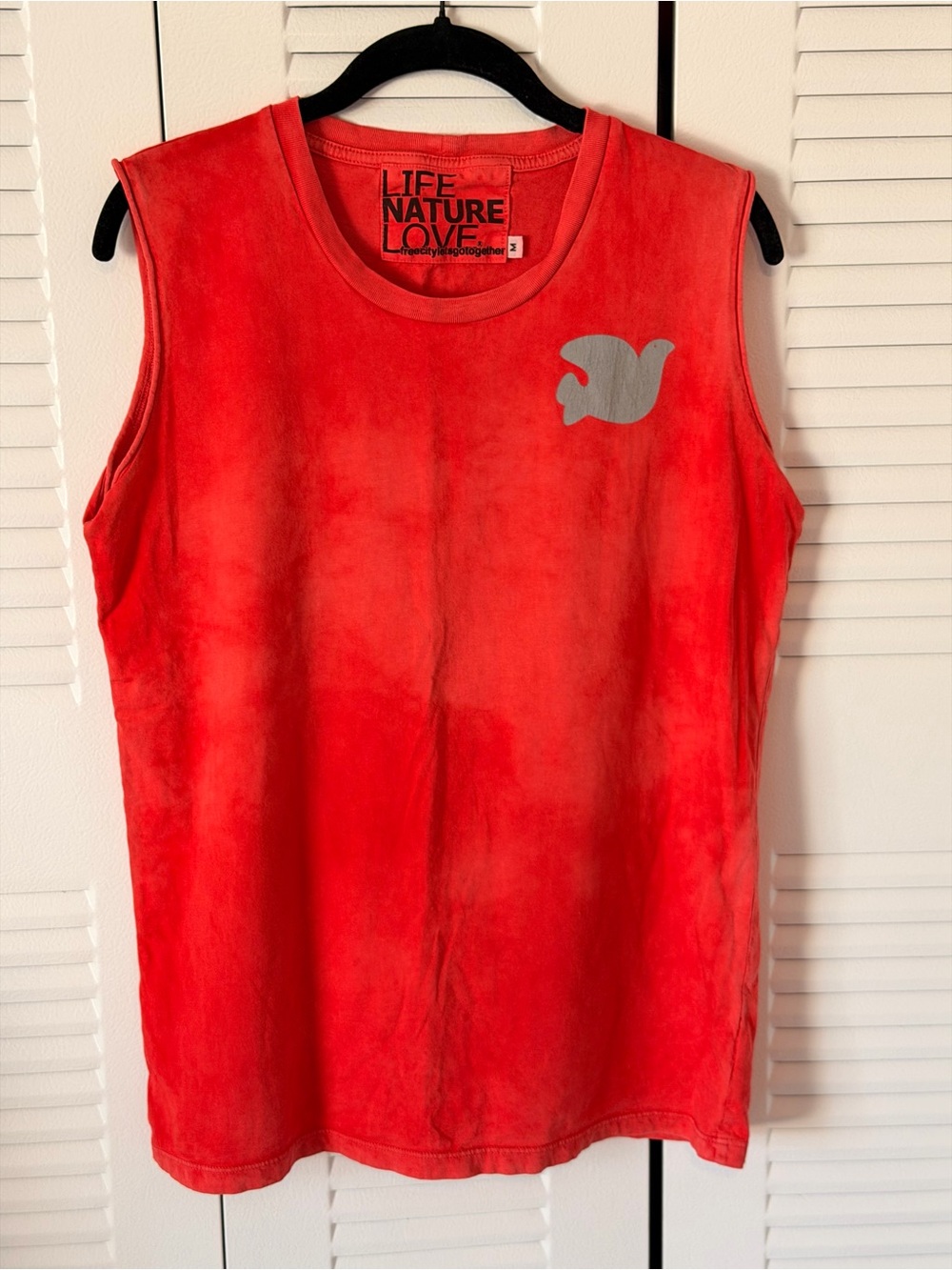FREECITY Dove Cutoff Tank in Redlight - Picture 3 of 7
